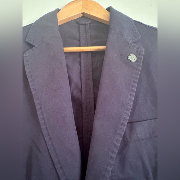 Men's MICHAEL KORS Navy Blue Cotton + Jacket Blazer Tagged 38R NWT NEW WOW! - Picture 15 of 16